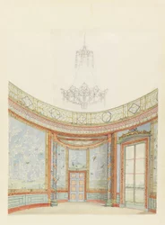 Entwurf für die Dekoration des Salons, Royal Pavilion, Brighton